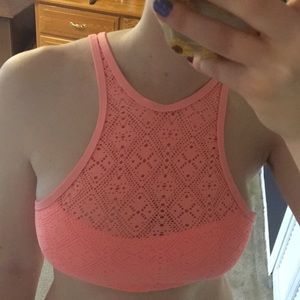 NWOT Peach Pink Bikini Top